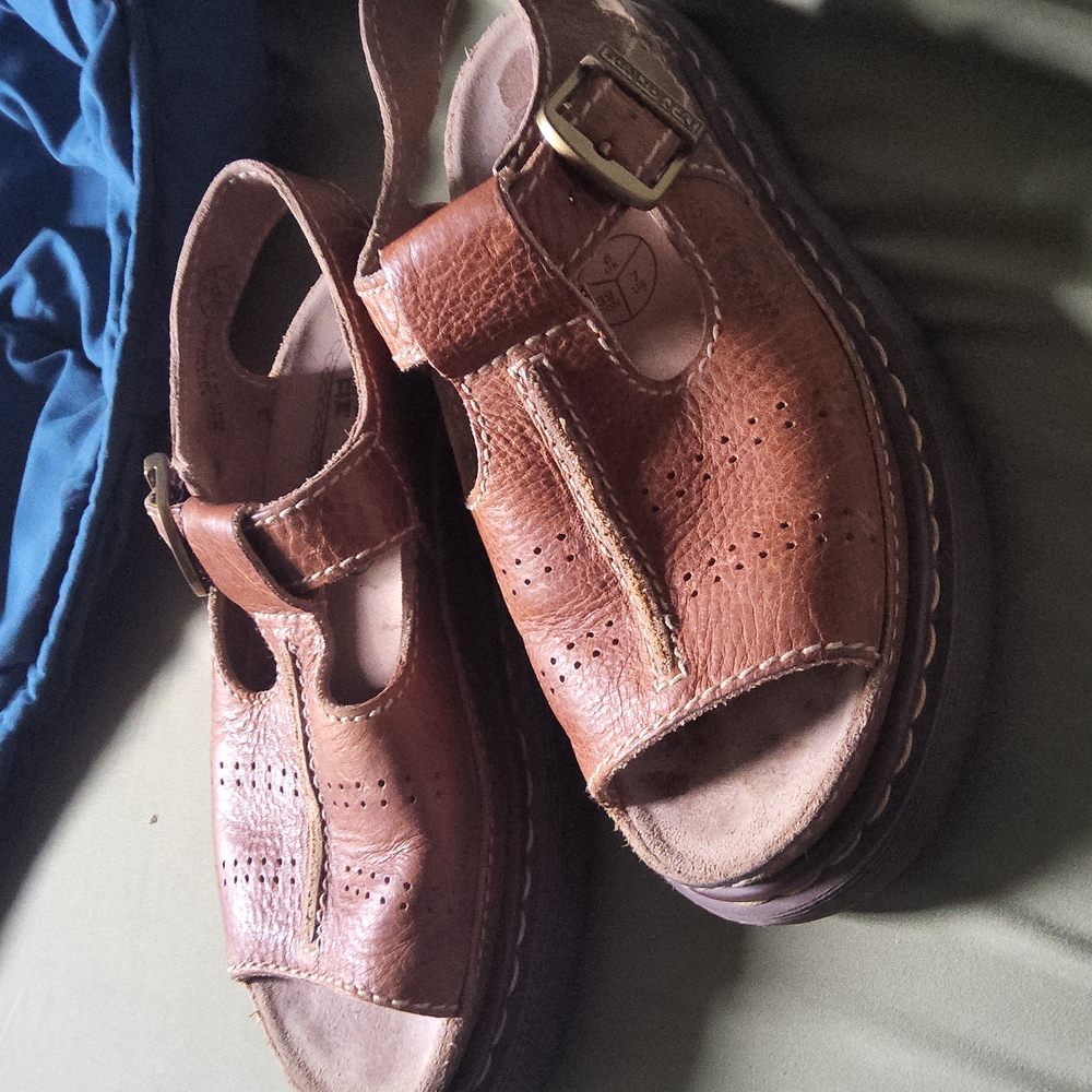 Vintage 90s Dr. Martens Made in England Sling Back Sandals Women's Size 7